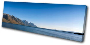 Landscapes Lake Mountains SINGLE CANVAS WALL ART Picture Print VA - Picture 1 of 1