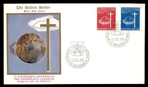 MayfairStamps Vatikan FDC 1967 Apostelkongress Rom Goldene Serie Erster Tag Cov