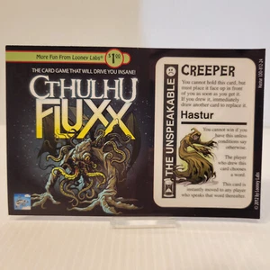 Cthulhu Fluxx Hastur The Unspeakable Promo Creeper Card in Frame Looney Labs - Picture 1 of 2