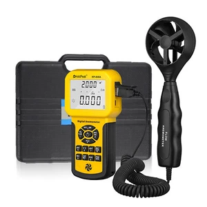 Windmesser Hand CFM Meter HVAC Windgeschwindigkeit Luftstrom Volumen Test Max 45m/s - Bild 1 von 10