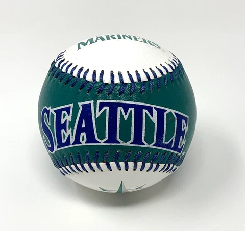 Vintage MLB Seattle Mariners Souvenir Baseball Team Colors with Logo Green White Cover