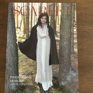 SCARLET Kim Hargreaves 21 Designs Modern Knitting Pattern Paperback Book - Picture 1 of 13