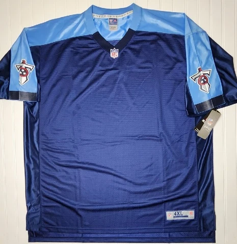 Tennessee Titans Jersey Adult 4XLT BLANK New With Tags NFL Players Pro Line Blue Cover
