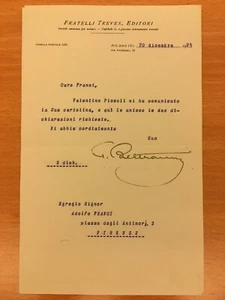 Lettera firmata da Giovanni Beltrami - Picture 1 of 1