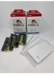 2 Canon Selphy KP-108IN Color Ink Paper Set 108 4x6 Sheets w/ 3 Toners 3115B001 - Picture 1 of 6