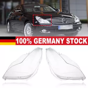 für Mercedes W219 CLS Klasse 2006-2011 Paar L+R Scheinwerfer Glas Streuscheibe - Bild 1 von 12