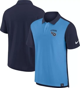 Tennessee Titans NFL 2024 Blitz Pique College Navy S.S. Polo 2XL-XXL/Nike/NWT!! - Picture 1 of 3