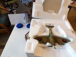 FRANKLIN MINT DIECAST 1.48SPITFIRE-MK-V-B RAF IIWAR ACES NEW IN BOX B11B304 - Picture 1 of 8