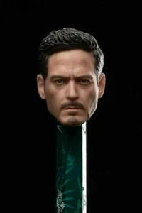 1:12 Iron Man Tony Nota Studio Male Head Model Sculpt Fit 6" Figure Body Model - Picture 1 of 4