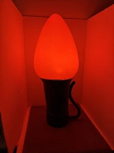 General Foam 29" Giant Red C-7 Christmas Light Bulb Blow Mold Decoration Working - Picture 1 of 13