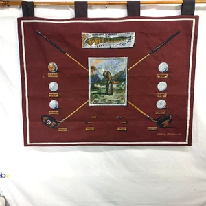 Bestickter Ruane Manning Druck Mastering the Stroke 26x36 Wandbehang mit Stäben - Bild 1 von 8