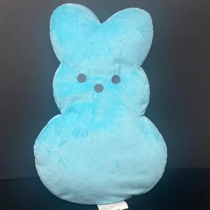Almohada de peluche Levtex Peeps azul conejito de Pascua 18" ojos cosidos - Imagen 1 de 4