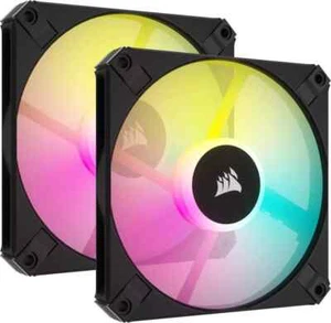 Zestaw dwóch wentylatorów Corsair iCUE AF120 RGB Slim + piasta (CO-9050163-WW) - Zdjęcie 1 z 3