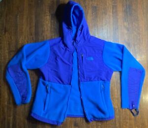 The North Face • Womens Large Denali Jacket • Blue • Fleece • Full Zip • Hooded