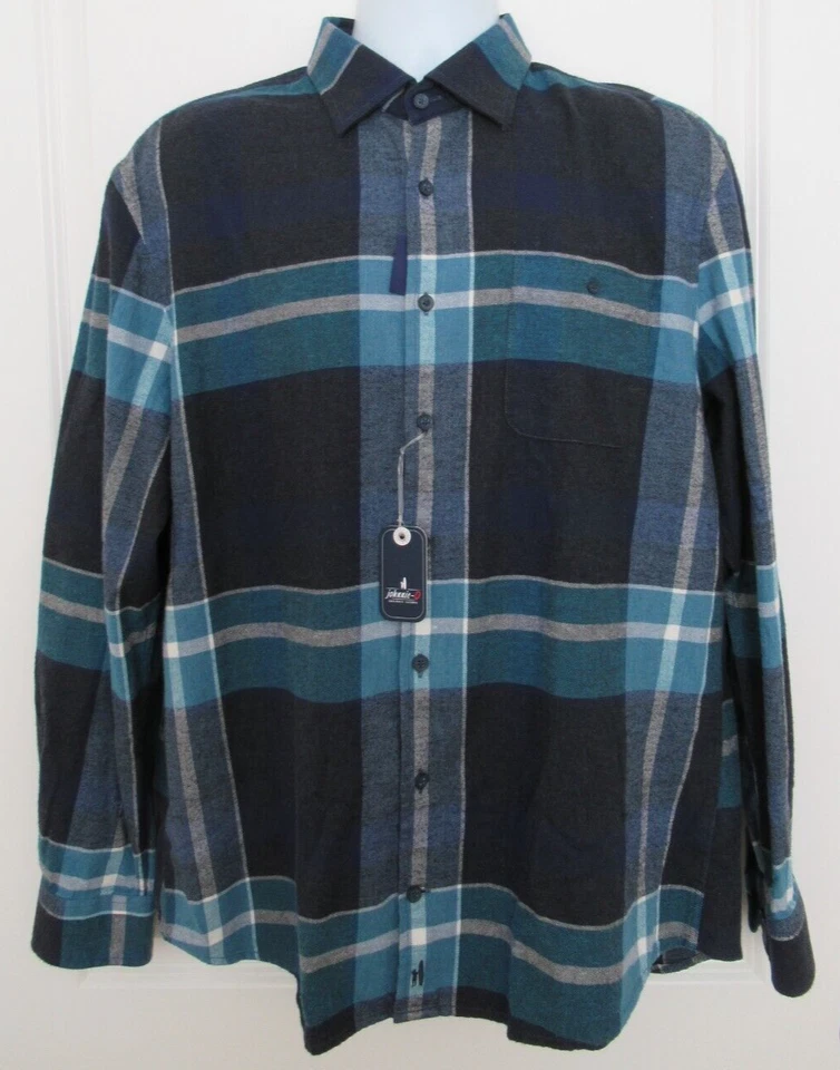 johnnie-O Afton Hangin' Out Button Up Shirt 'Twilight' Size Large