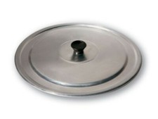 COPERCHIO ALLUMINIO CM. 38 PER PENTOLE PADELLE CASSERUOLE CON POMOLO NERO