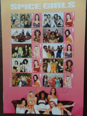 G.B. SG LS 160 Spice Girls off Stage s/adh Smiler Sheet Fine Used - Image 1 of 2