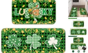 St Patricks Day Kitchen Rugs Saint 17"x47"+17"x29" St Patricks Day-2024 - Picture 1 of 8