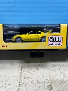 1/64 AUTO WORLD 1996 TOYOTA SUPRA ASIA EDITION YELLOW - Picture 1 of 3