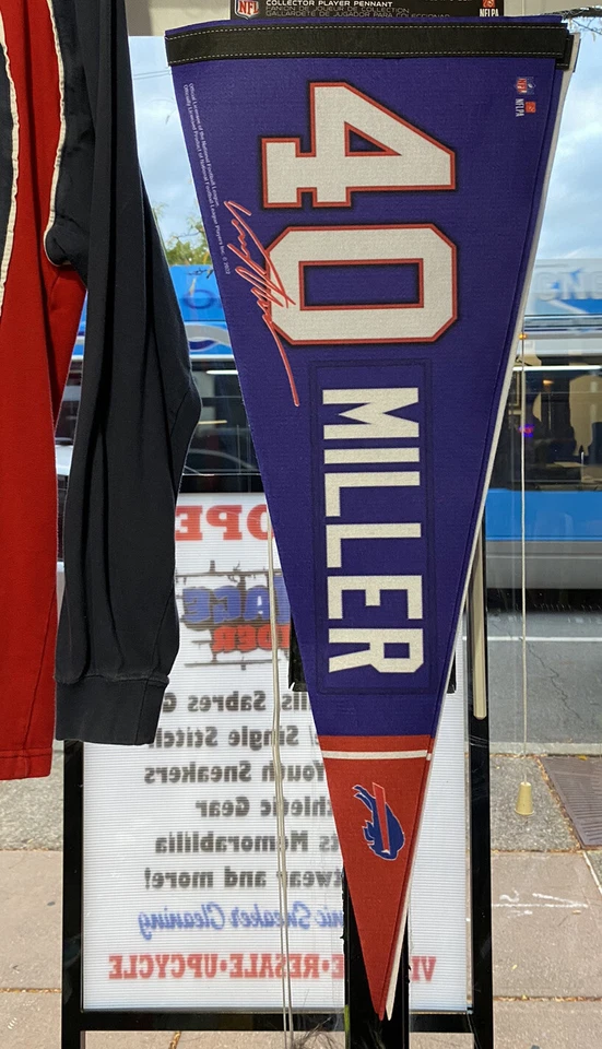 VON MILLER #40 BUFFALO BILLS ROLL UP 高级笔 12 英寸 x 30 英寸全新 WINCRAFT 🔥 — 第 1/1 张图片