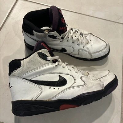 VTG Nike Air Delta Force Hi Tops Athletic Shoes  Men's Size 10 1990s rare  - Image 1 of 4