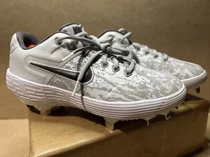 Nike Size 8 Alpha Huarache Elite 2 Softball Cleats -Grey/Black AJ7732-002 B52 - Picture 1 of 9