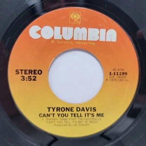 Tyrone Davis Can't You Tell / I Don't 7" 45rpm m- Vinyl Soul Record free sleeve - Imagen 1 de 2