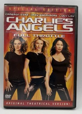 Charlie’s Angels: Full Throttle DVD Fullscreen Cameron Diaz Drew Barrymore 2003 - Image 1 of 3