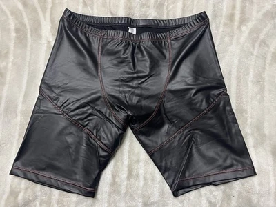 Black/Red Stitch Shorts- Large *Read Description (80% Polyamide & 20% Elastine) - Image 1 of 3