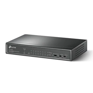 TP-Link TL-SF1009P 9-Port 10/100Mbps (8x PoE+ Switch), Schwarz, 65 Watt, NEU - Photo 1/4