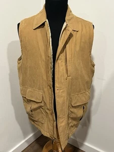 Jos A Bank M Brown Hunting Vest Insulated Quilted Gorp Core Old Money Style - Picture 1 of 12