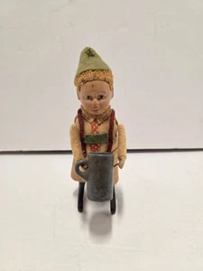Antique Bavarian Mug Drinking Mug Wind Up Germany Schuco 5" - Picture 1 of 8