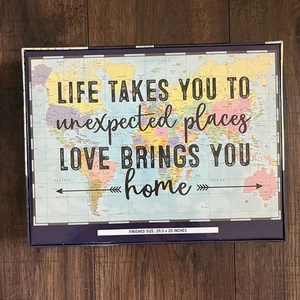 Rompecabezas Paper House 1000 piezas - Mapa de viaje de la vida te lleva a lugares inesperados - Imagen 1 de 3