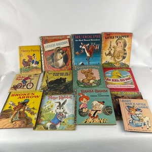 Vintage Children’s Books Little Golden Books Plus; Lot of 13 - Picture 1 of 7