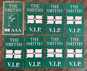 8 UNUSED THE SMITHS VIP AAA PASSES DRUM ROADIE OWNED 1986 QUEEN IS DEAD TOUR USA - Picture 1 of 2