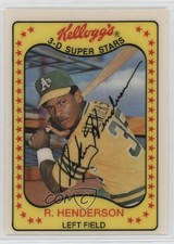 1981 Kellogg's 3-D Super Stars Rickey Henderson #33 HOF