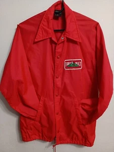 Sports Master Troy Bilt Mens Red Lightweight Snap Up Windbreaker Size Small  - Picture 1 of 10
