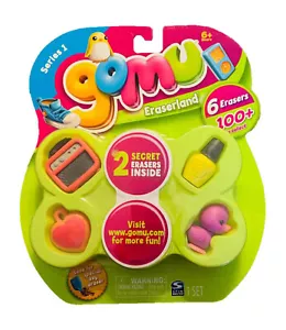 Gomu Series 1 Set of 6 Erasers (Boombox, Nail Polish, Duck, Charm+ 2 Mystery) - Picture 1 of 1