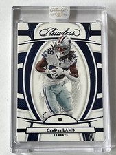 2022 Panini Flawless Football CeeDee Lamb Sapphire Blue Gem #'d /15 Cowboys