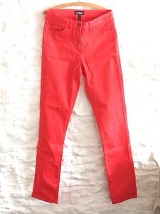 Long Tall Sally Uk12 Coral Pink Jeans 38L Extra Long Slim - Picture 1 of 7
