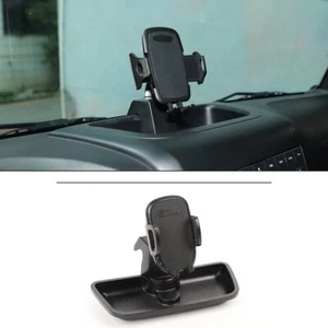 Dashboard Phone Holder Stand Storage Box For Jeep Wrangler JK 12-17 Accessories - Picture 1 of 11