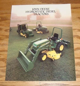 Folleto de ventas de tractor diésel hidrostático John Deere 1986 original 655 755 855 - Imagen 1 de 2