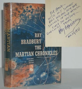 *SIGNED* NEAR FINE 1ST/1ST EDITION~ THE MARTIAN CHRONICLES ~RAY BRADBURY - Imagen 1 de 12