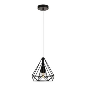 Living District Jago 1-Light Transitional Metal Pendant in Black Finish - Picture 1 of 3
