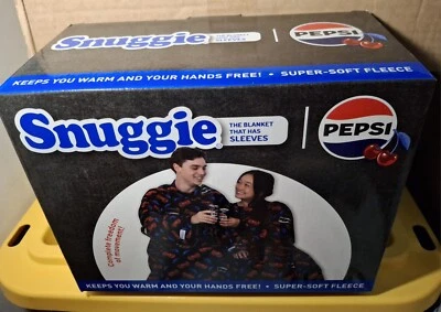 Snuggie Pepsi Cherry 71"X54" Blanket With Sleeves New In Box - Image 1 of 4