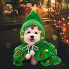 Pet Christmas Costume Cats New Year Apparel Xmas Cloak with