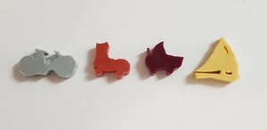 Vintage 1985 Advance to Boardwalk Board Game Replacement Pieces 4 Tokens/Pawns - Picture 1 of 12
