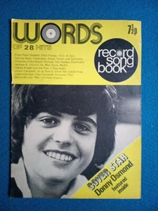 WORDS - The Record Song Book - 1st Nov. 1972 : Donny Osmond - Picture 1 of 1
