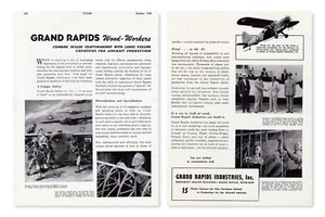 1943 Grand Rapids Segelflugzeug Anzeige 5/2/2025p - Bild 1 von 1