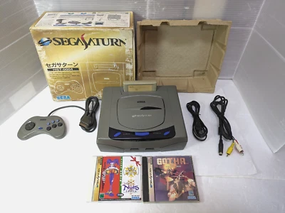 Sega Saturn Gray Console Power Memory Christmas Nights SEGA  SS Japan - Image 1 of 4